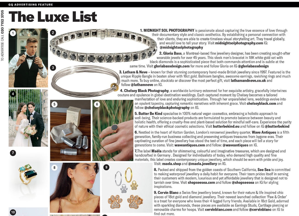 Luxe List jewellery collection