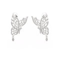 Luxury 0.50ct butterfly earrings