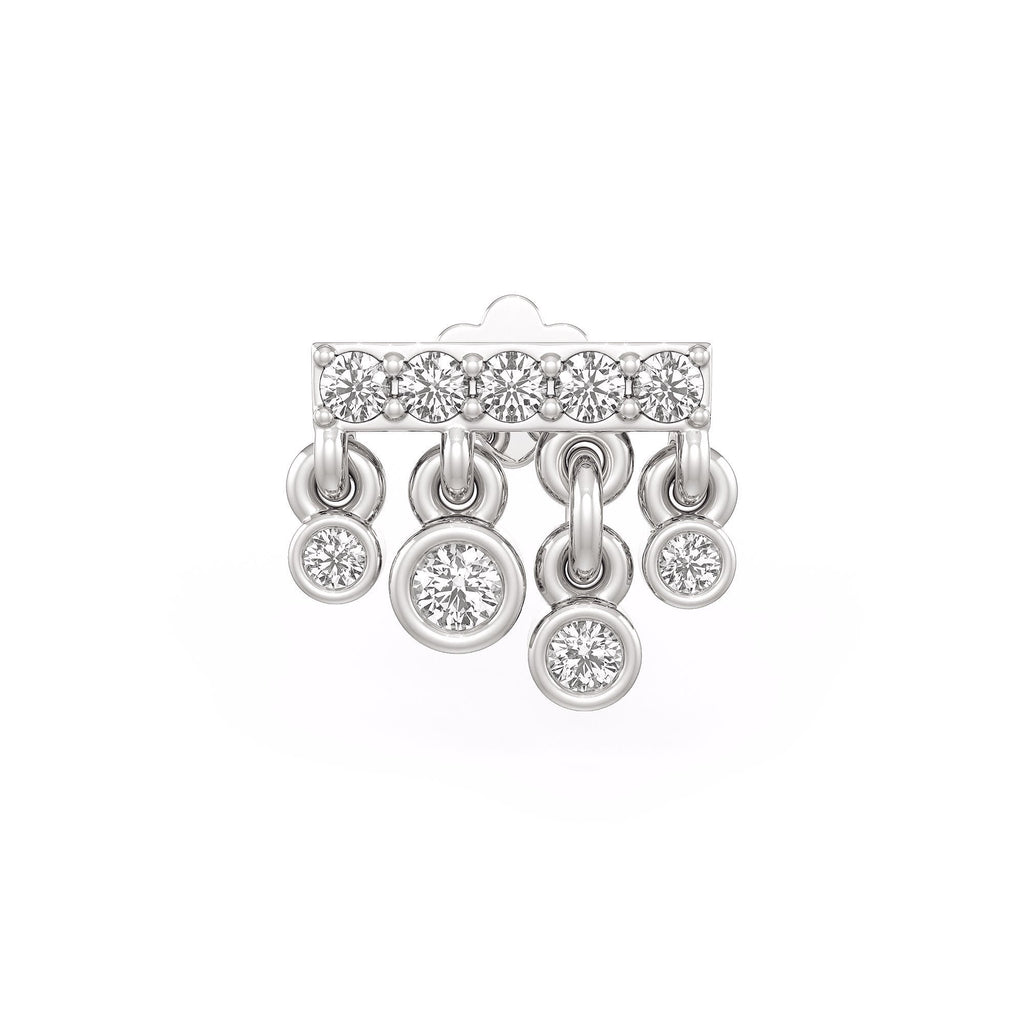 0.10ct diamond stud crafted in 18ct white gold