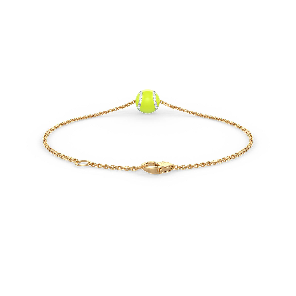 Contemporary diamond tennis ball bracelet for luxury wrist styling