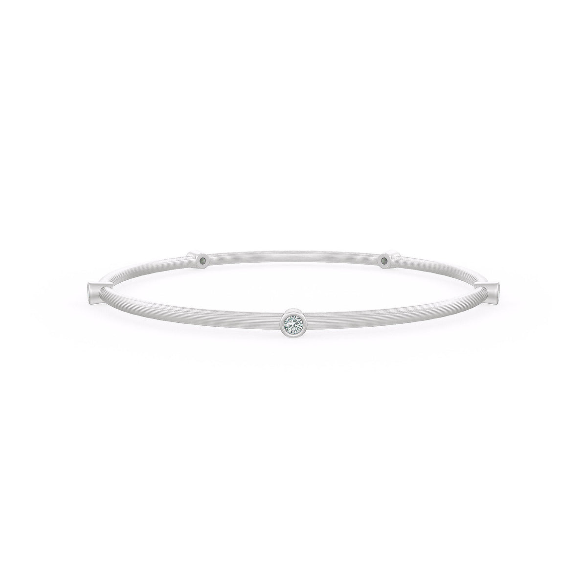 Forever 0.51ct Diamond Eternity Bangle in White Gold