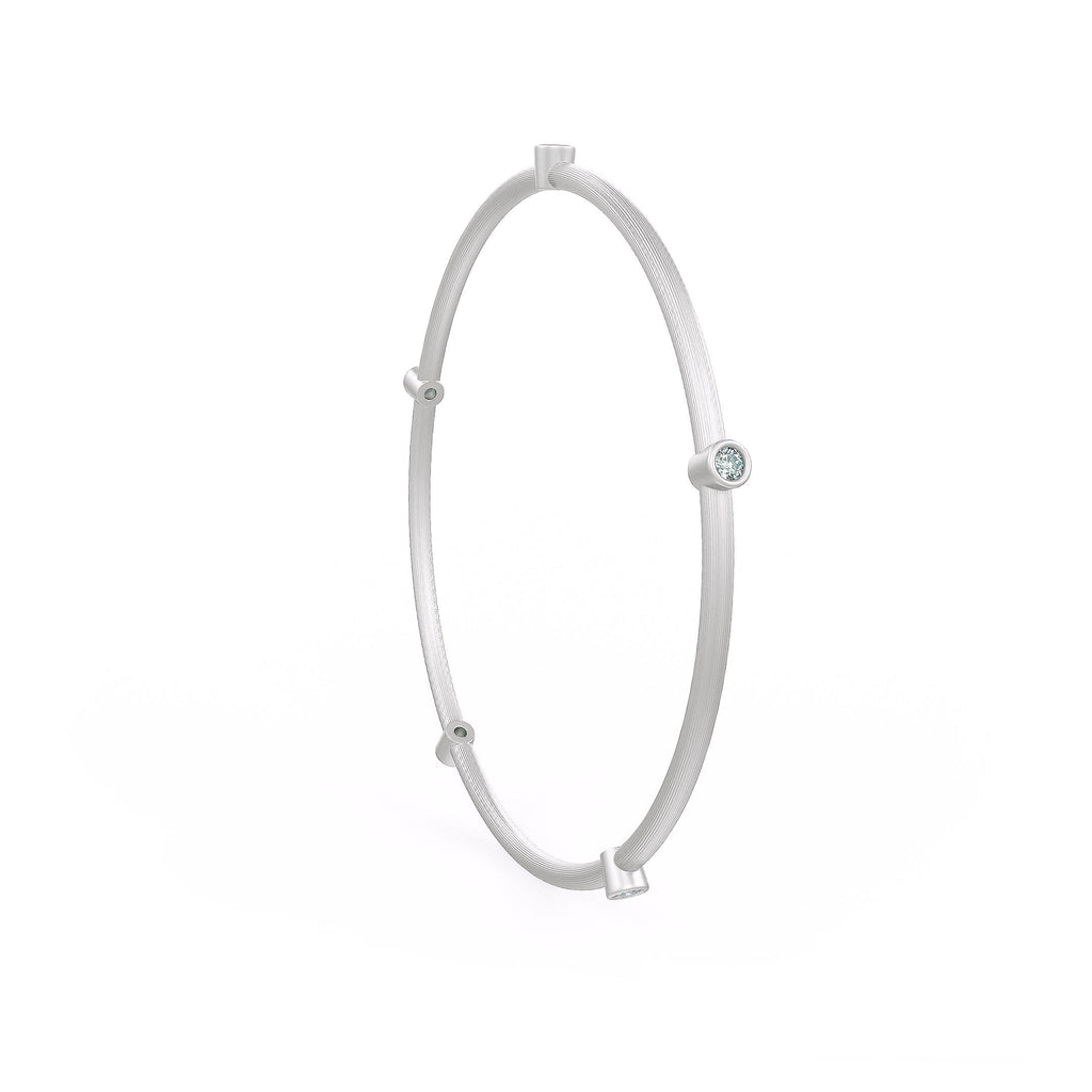 Forever 0.51ct Diamond Eternity Bangle in White Gold