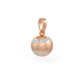 Diamond Tennis Ball Pendant in Rose Gold 0.25ct (without chain)