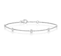 Elegant 18ct white gold diamond bracelet