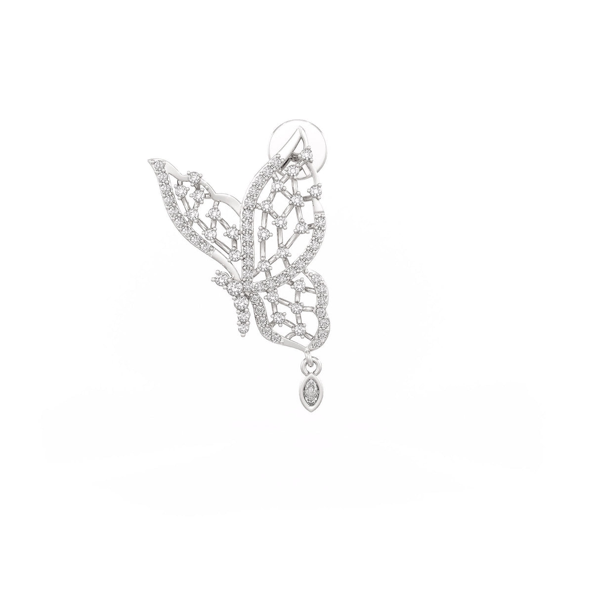 Sophisticated 0.50ct Butterfly Earring