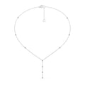 Splendeur Glacée : Collier sautoir à pendentif diamant