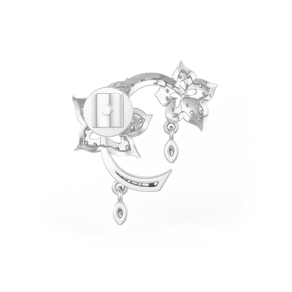 0.52ct Diamond Flower Stud Earrings