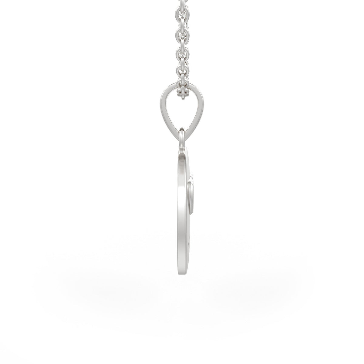 Close up of diamond smiley face jewellery pendant