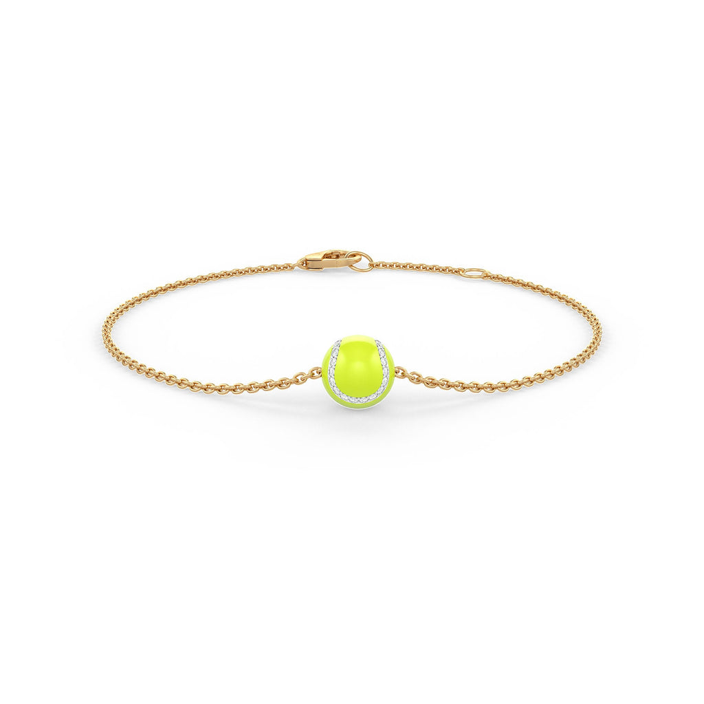 Luxury tennis ball bracelet featuring 0.25ct natural diamonds