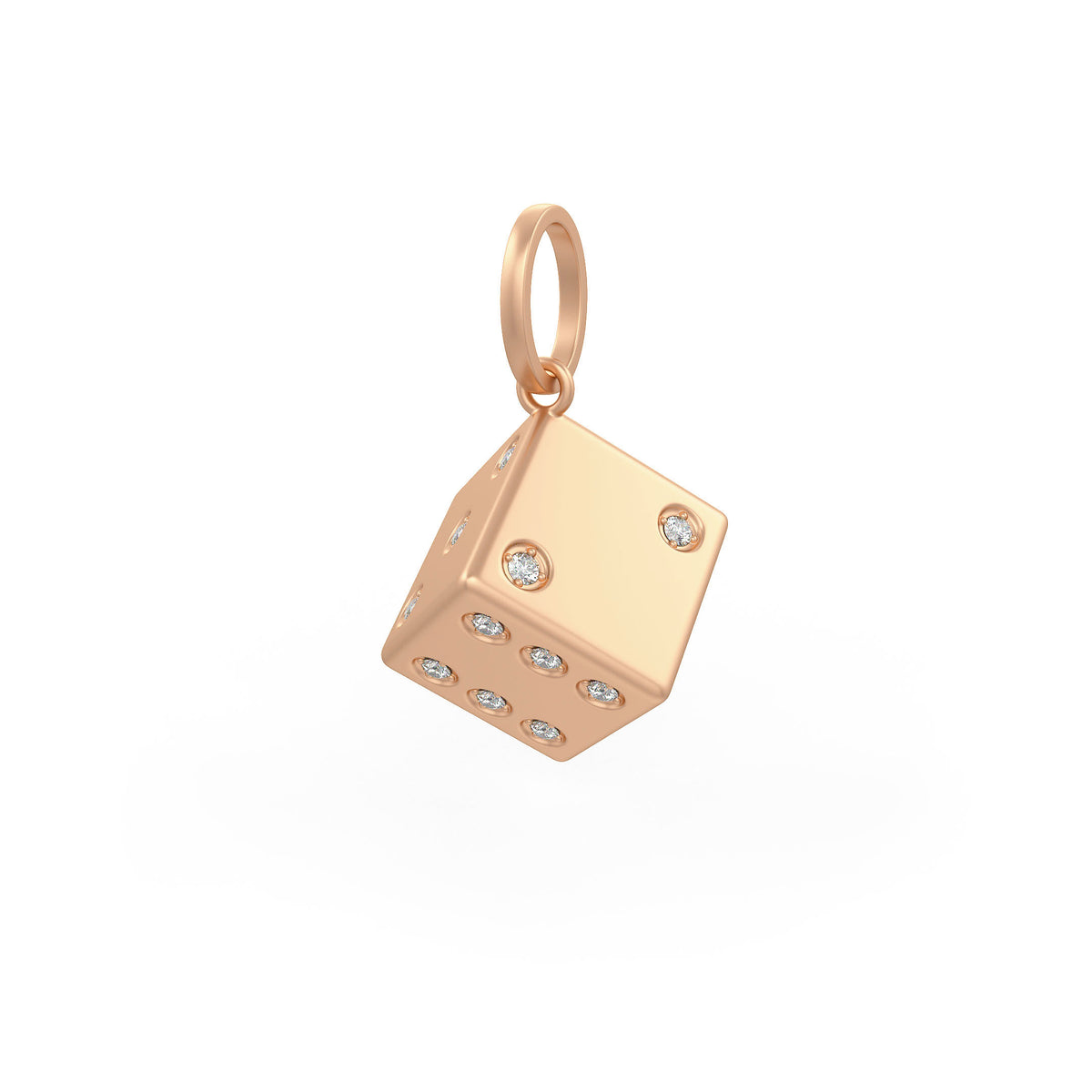 Jane Austen dice pendant charm