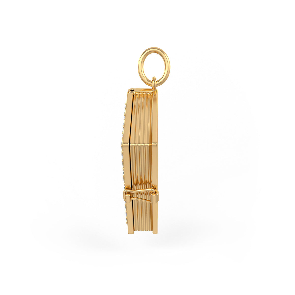 Heartfelt 3cm gold pendant locket