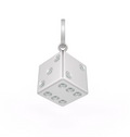 Diamond dice pendant