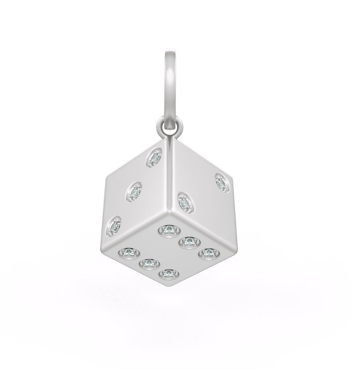 Diamond dice pendant