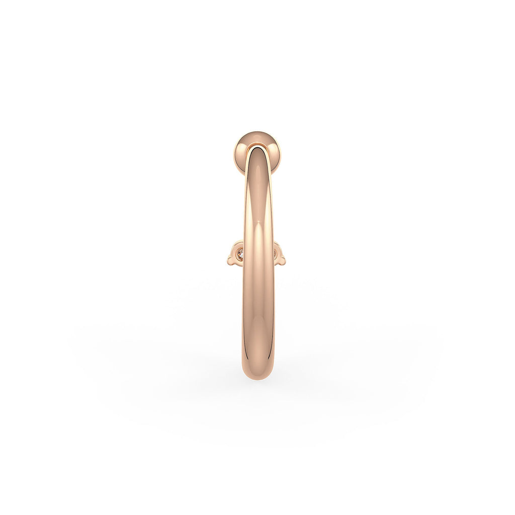 Secure comfort nose hoop jewelry