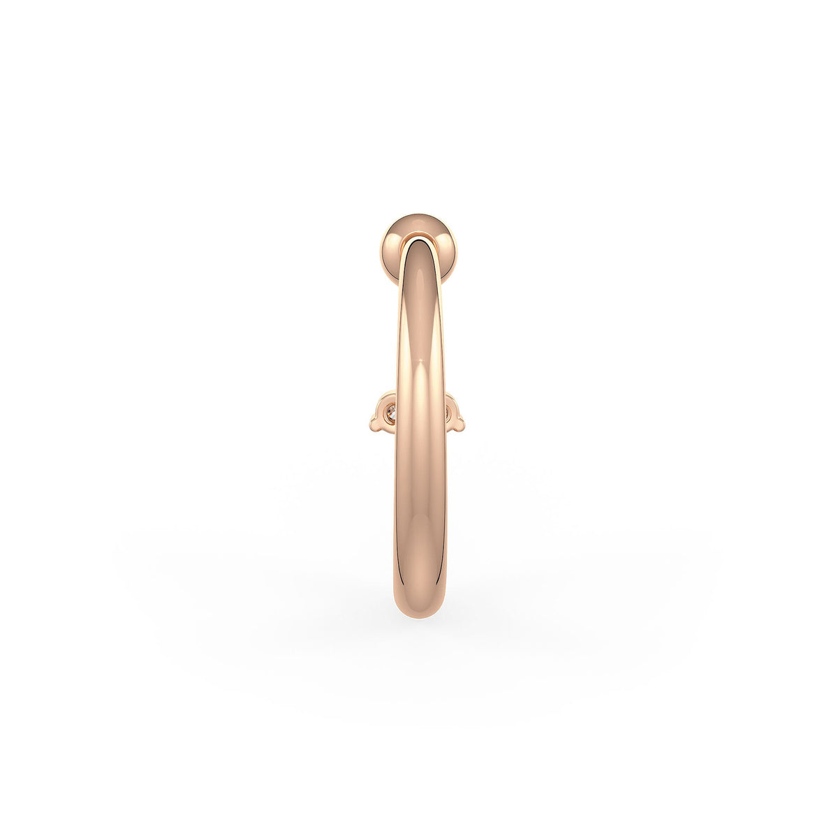 Secure comfort nose hoop jewelry