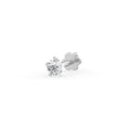 Solitär-Nasenstecker mit Diamant | 18 Karat Weißgold
