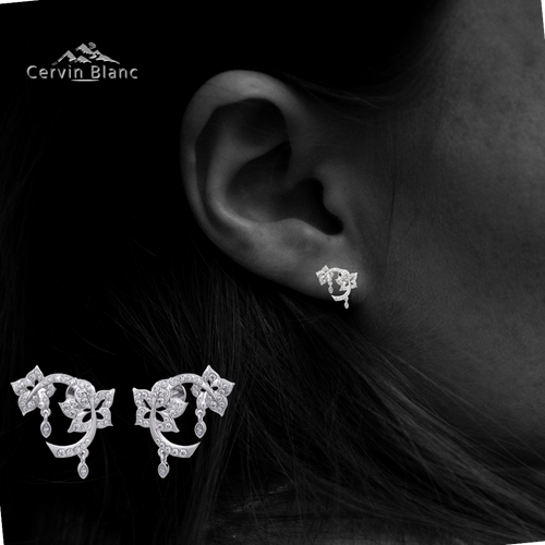0.52ct Diamond Flower Stud Earrings