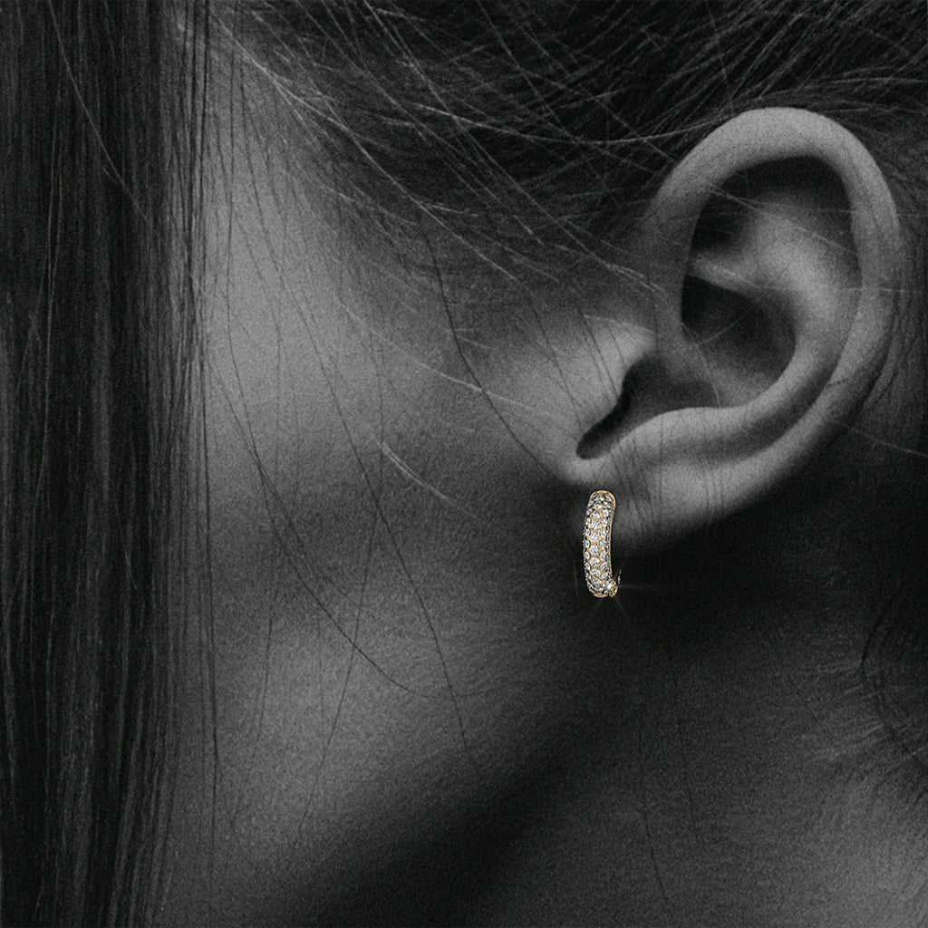 1.60ct Diamond Clicker Hoop Earrings Pair