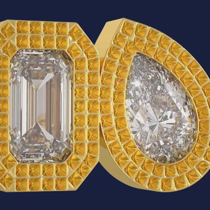 Toi Et Moi Diamond Bracelet 0.40ct in 18ct Yellow Gold