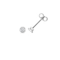 0.30ct Timeless Lab Diamond Rubover Stud Earrings in Silver
