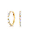0.30ct lab grown diamond eternity hoop earrings
