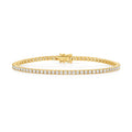 2.30ct Sparkling Lab Diamond Tennis Bracelet in Gold-Plated 925 Silver