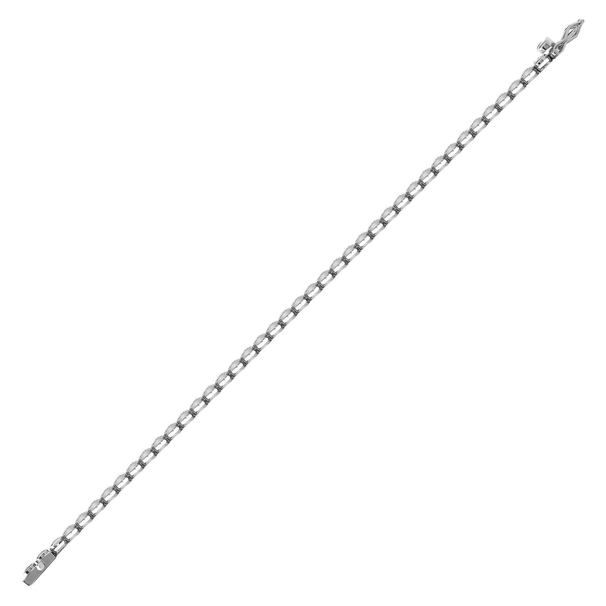 1ct Diamond Tennis Bracelet Luxury in 18ct White Gold
