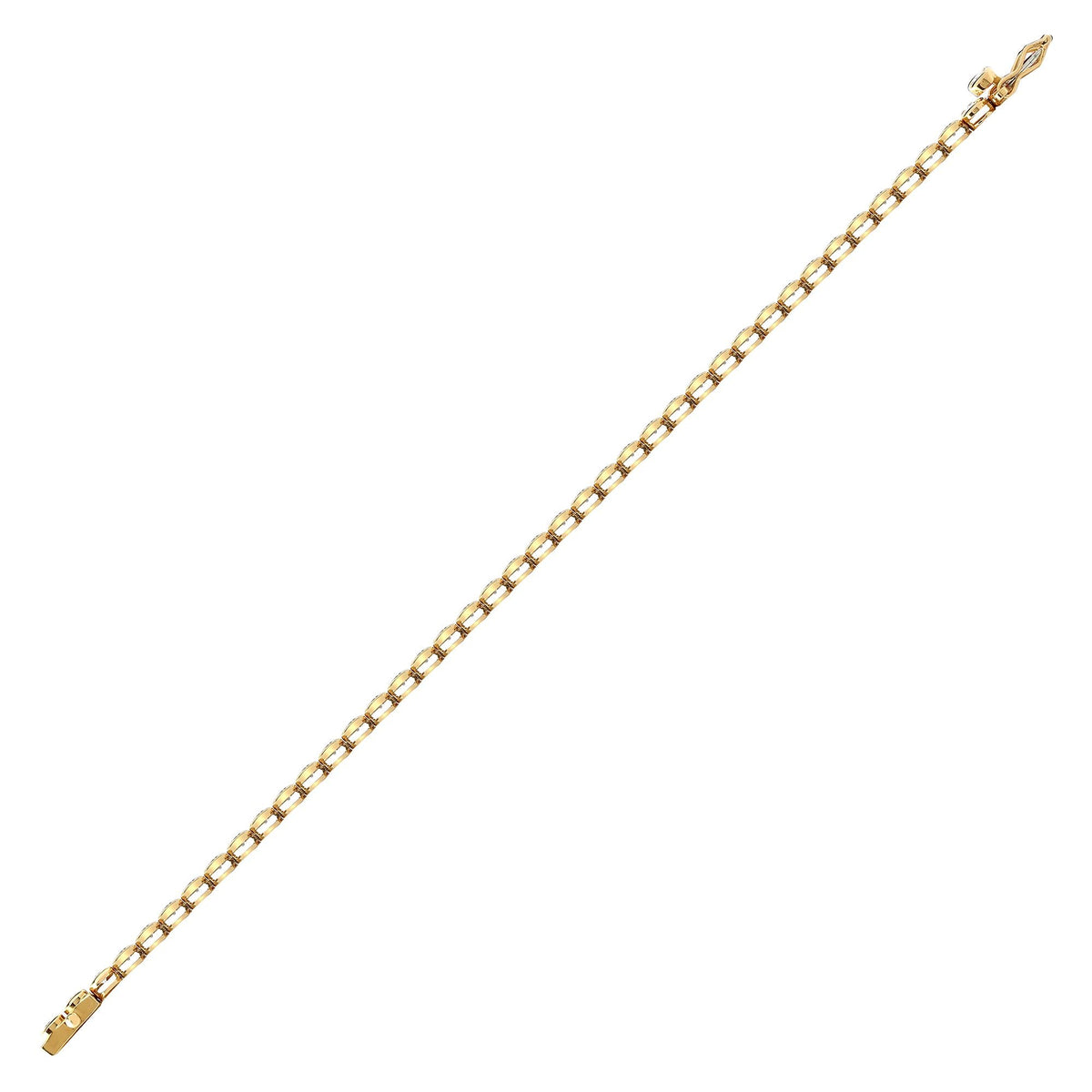 1ct Yellow Gold Diamond Tennis Bracelet Luxury