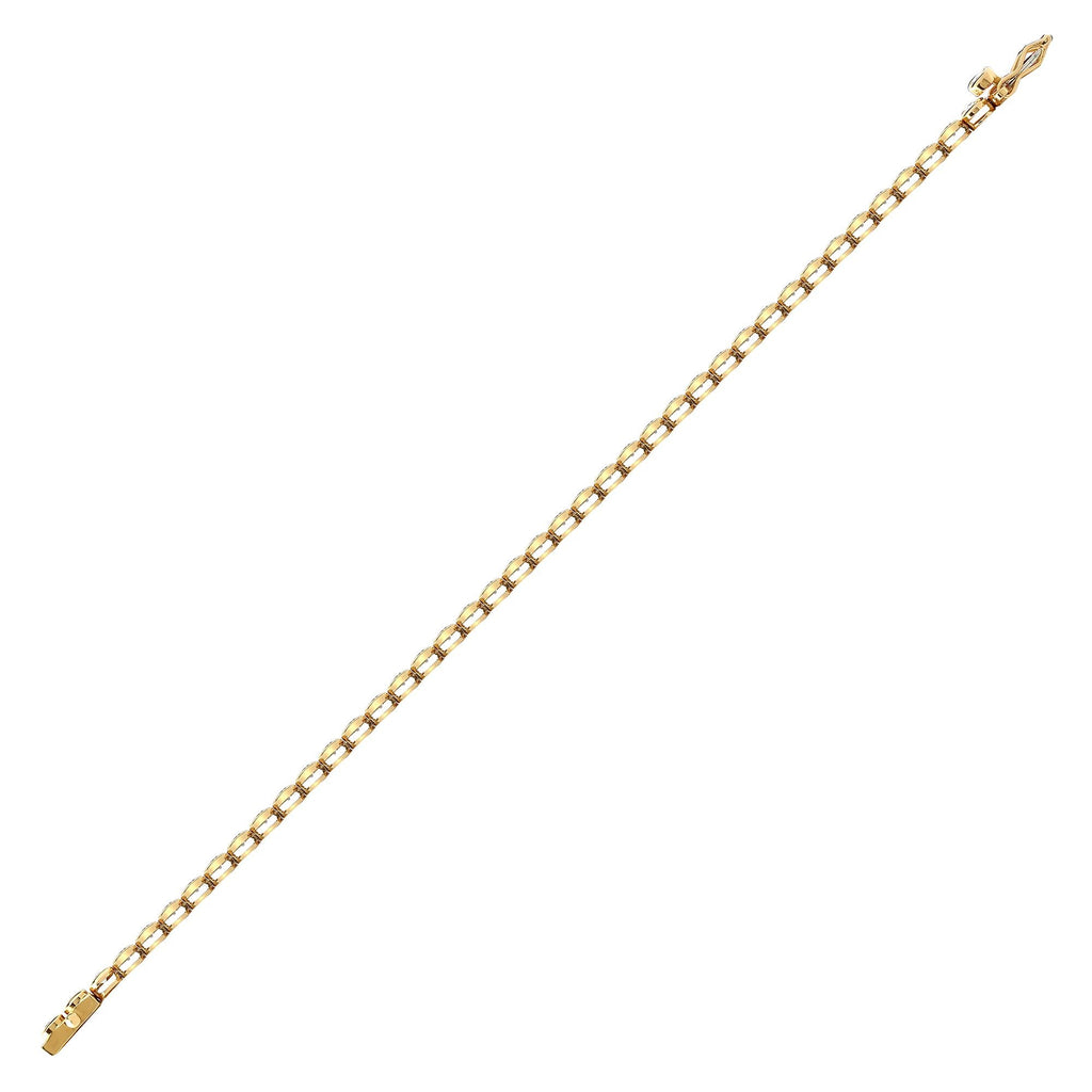 2ct Yellow Gold Diamond Tennis Bracelet  Chic Design