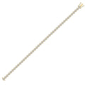 2ct Yellow Gold Diamond Tennis Bracelet  Chic Design