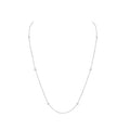 18ct White 0.50ct Diamonds By The Inch Chain - 24" + 1" Extender