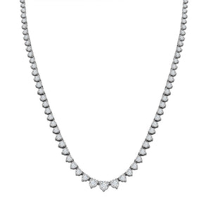 18ct White Gold Diamond Chain