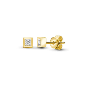 18ct Yellow Gold 20pts Dia Earrings