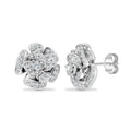 0.38ct Rose Diamond Earrings White Gold