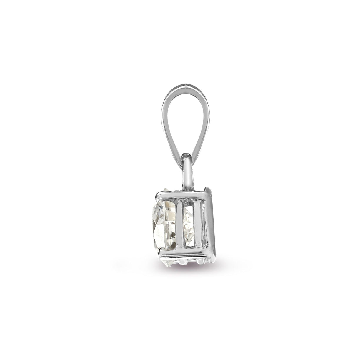 Pendentif en or blanc 18 carats serti de diamants (0,25 carat)