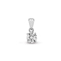 Pendentif en or blanc 18 carats serti de diamants (0,50 carat)