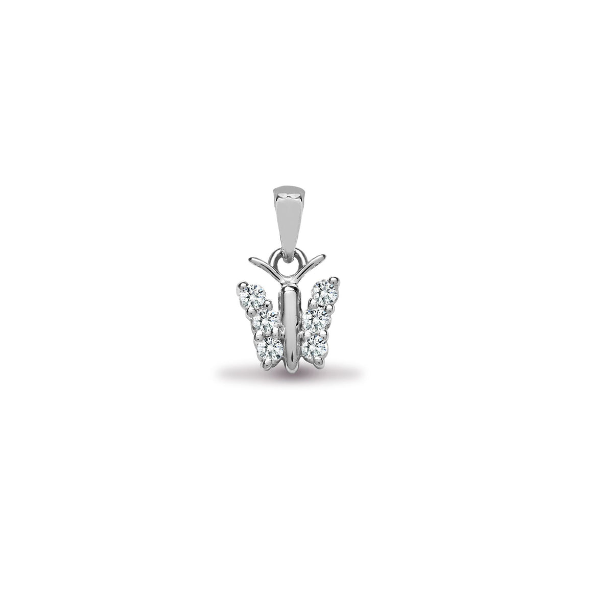 Pendentif en or blanc 18 carats serti de diamants