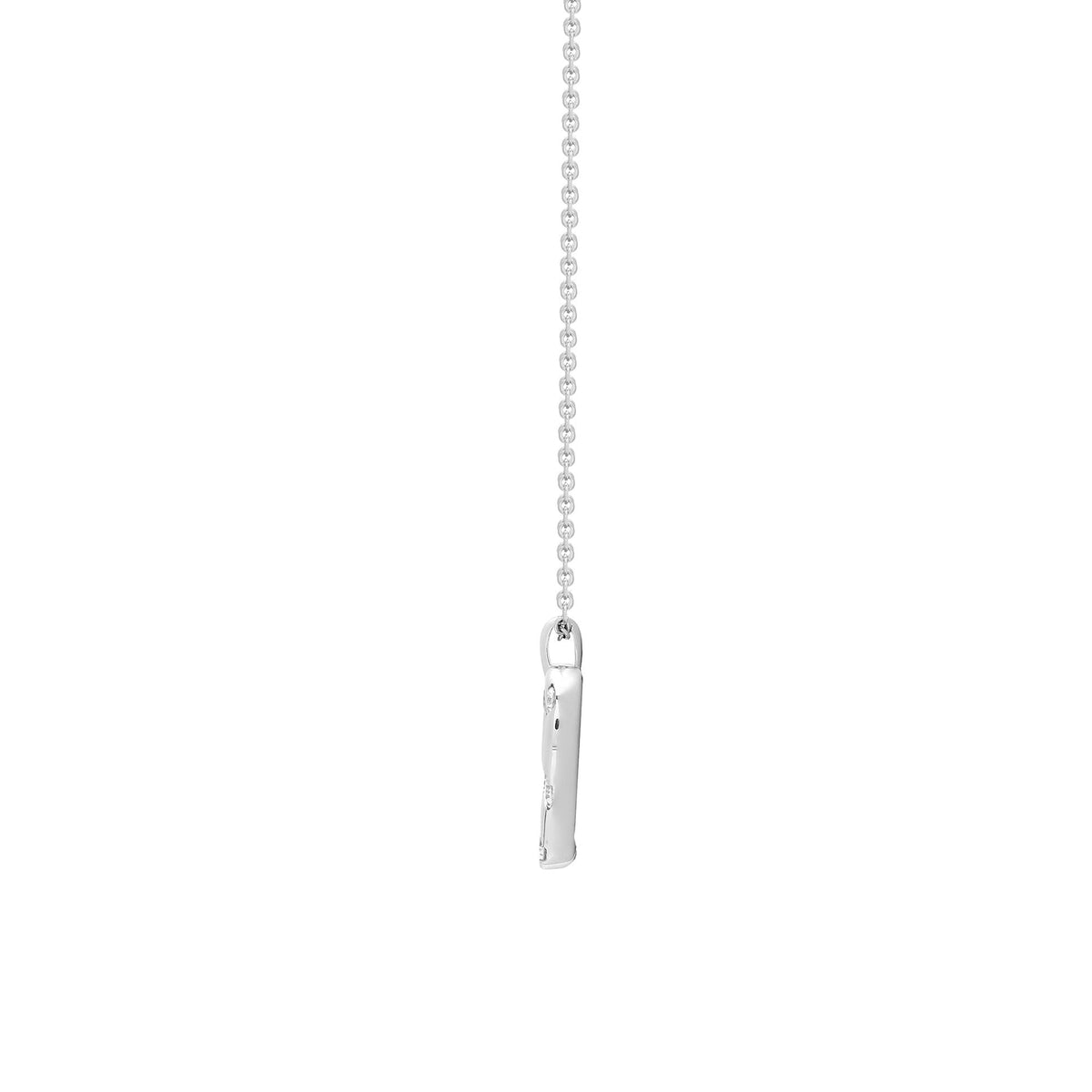 18ct White gold 0.15ct diamond pendant Necklace - 16" Chain included
