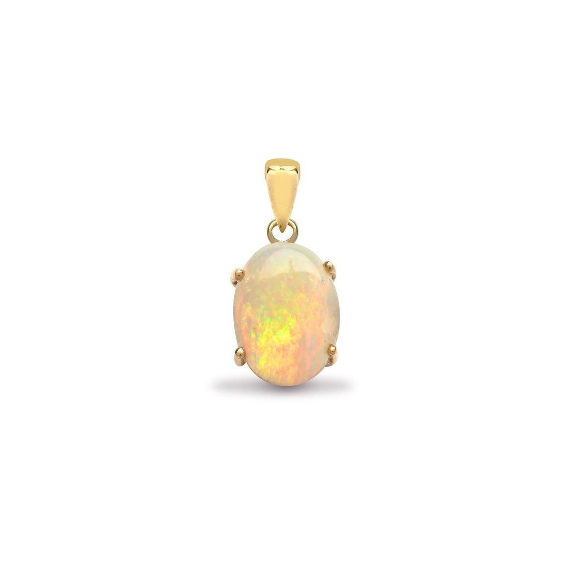 Pendentif en or jaune 18 carats et opale