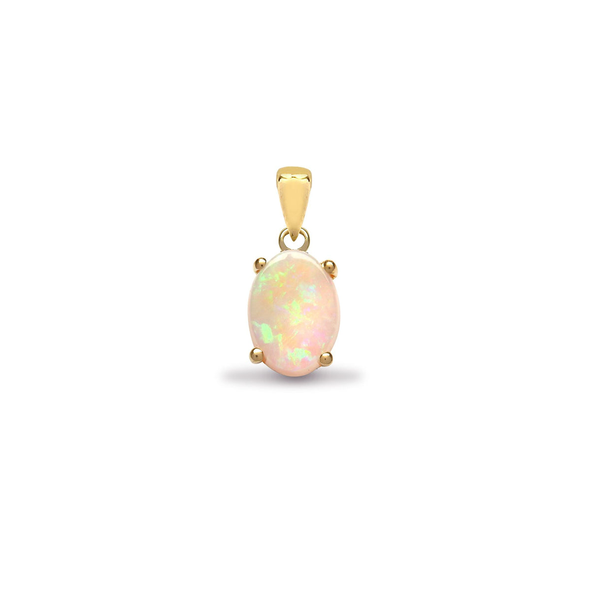 Pendentif en or jaune 18 carats et opale