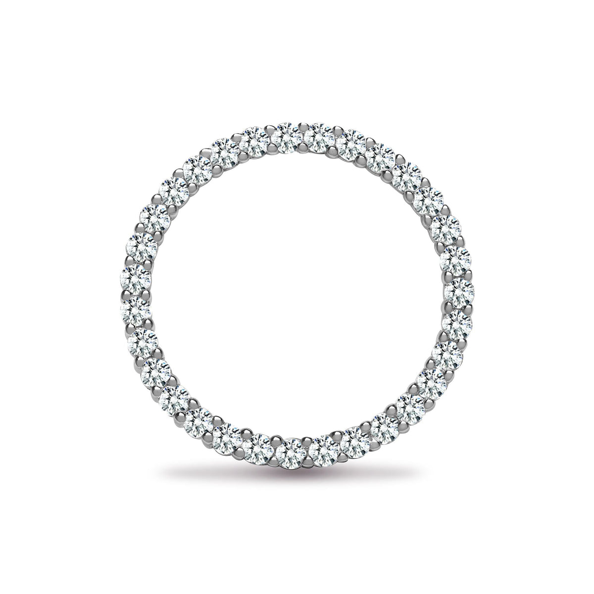 Pendentif en or blanc 18 carats serti de diamants