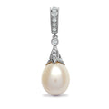 Pendentif en or blanc 18 carats, diamants et perles