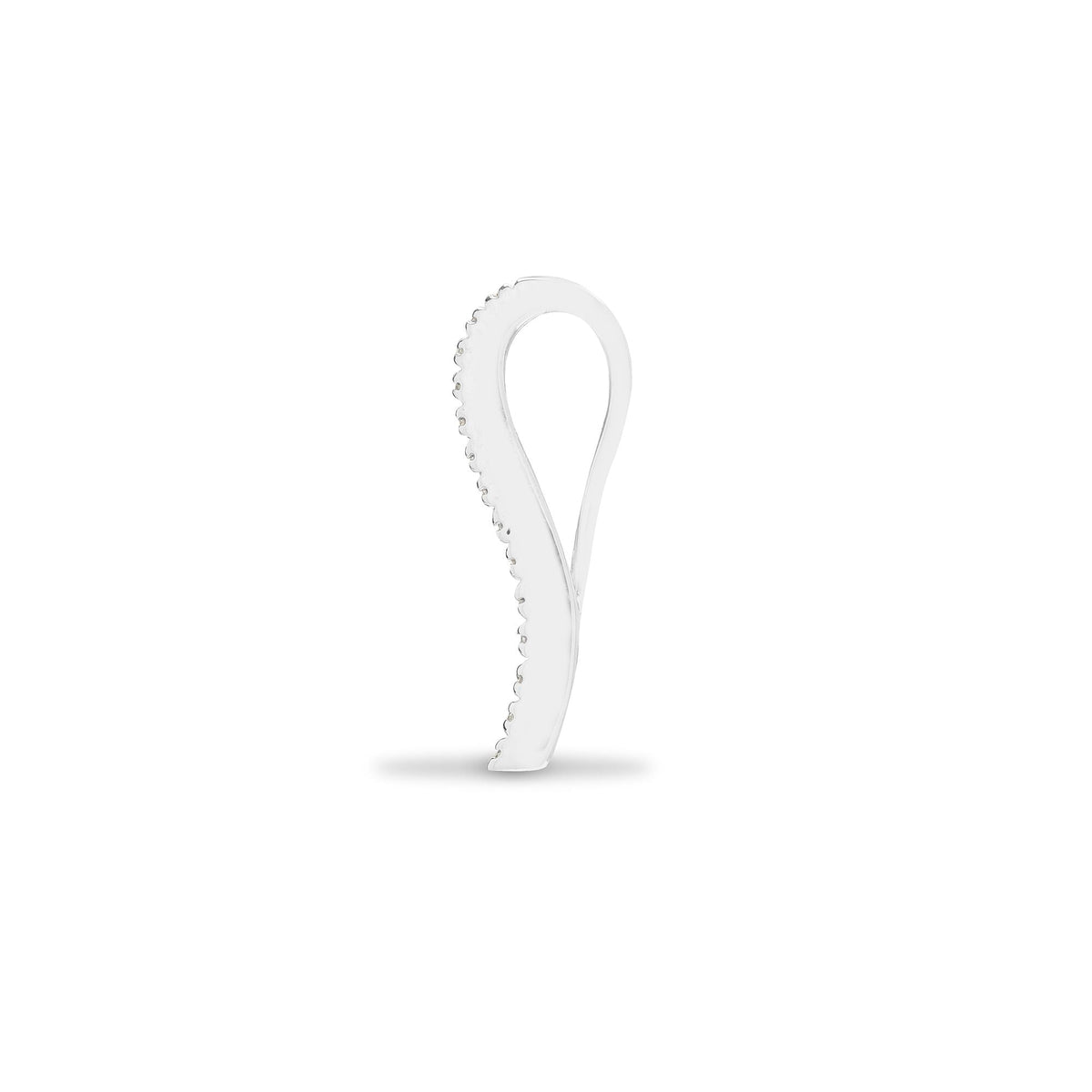Pendentif en or blanc 18 carats, diamants et saphirs multicolores