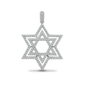 Anhänger „Davidstern“ aus 18-karätigem Weißgold mit Diamanten – 0,60 ct