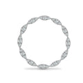 18ct White 0.38ct Diamond Circle Pendant