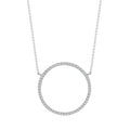 18ct White Gold 0.32ct Diamond Circle Of Life Necklace 18 inch Chain