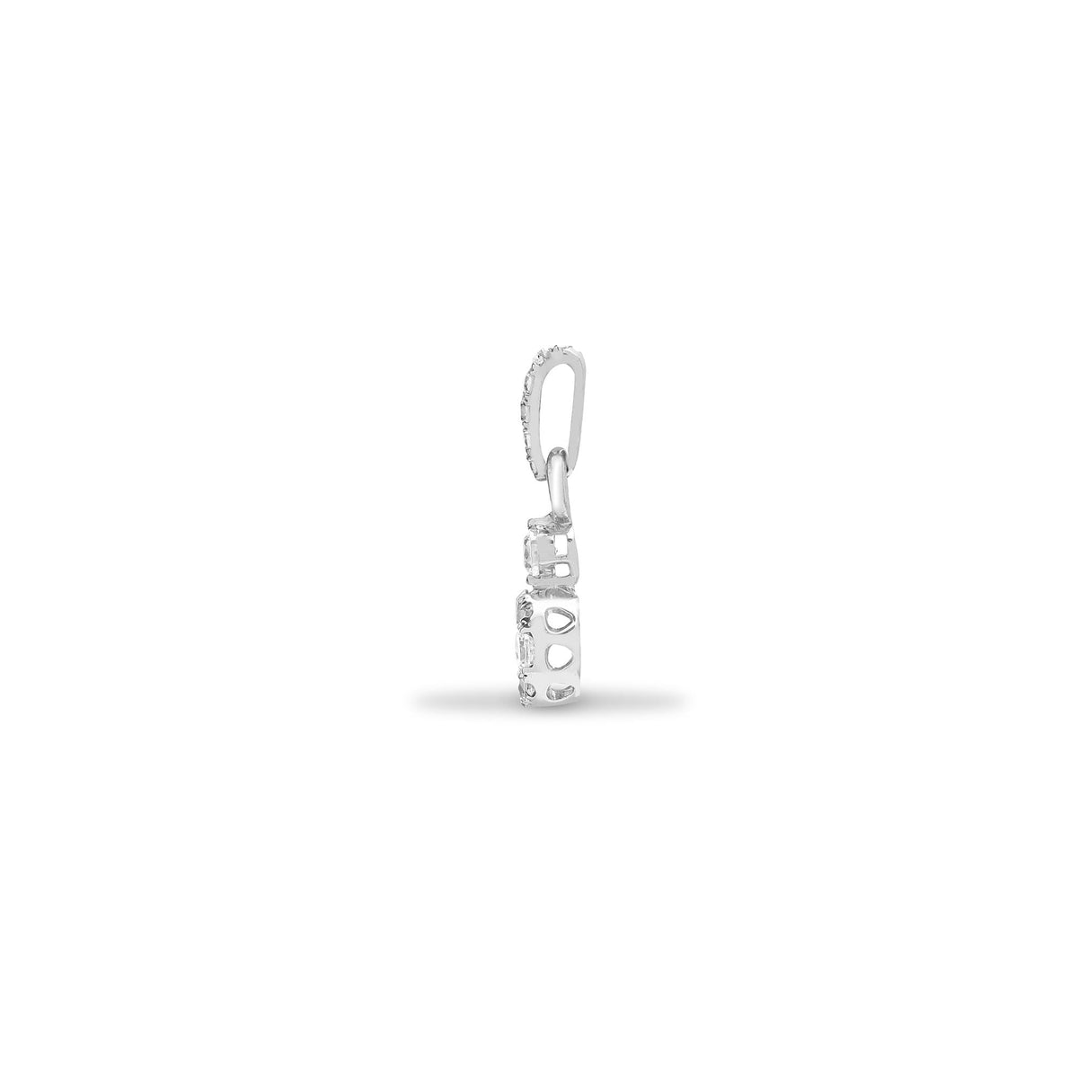 Pendentif en or 18 carats avec diamant blanc de 0,22 carat