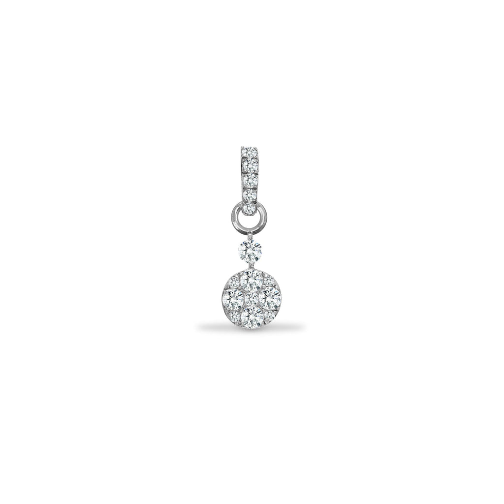 Pendentif en or 18 carats avec diamant blanc de 0,22 carat