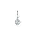 Pendentif en or 18 carats avec diamant blanc de 0,47 carat