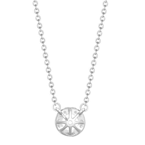 Luxury diamond necklace with halo